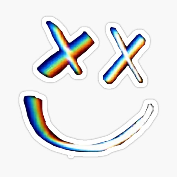 Sonrisa de Rainbow Little X Pegatina