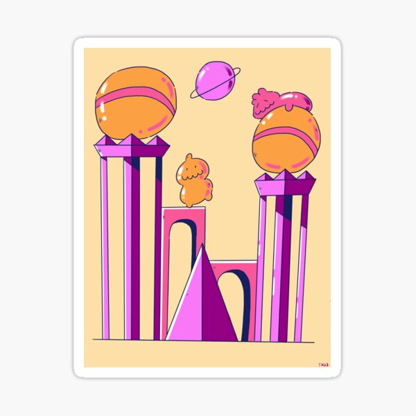 Orbs and Arches Sticker