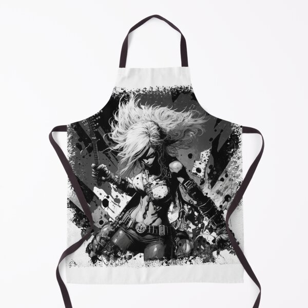 Item preview, ROCKER GIRL LEATHER SUIT SPLASH ELECTRIC GUITAR DESTROYER designed and sold by ogirdorgraphics.