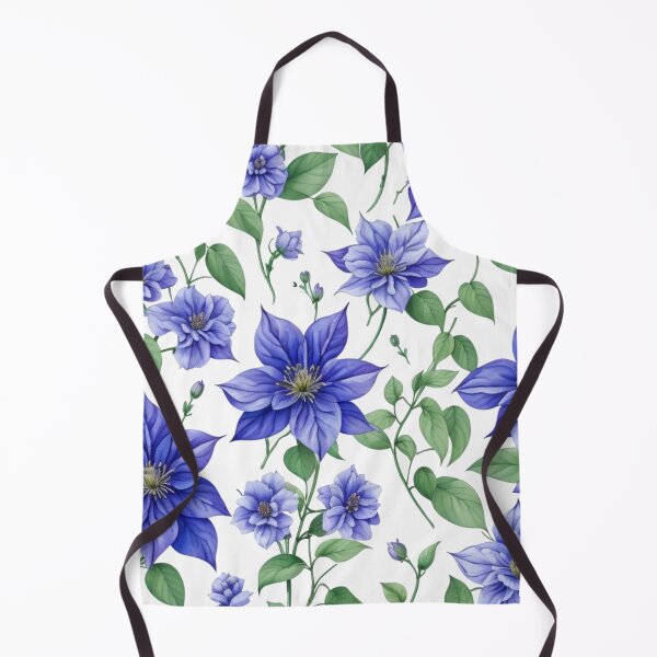 Item preview, Purple Clematis Flowers - Beautiful Floral Wall Art Print. designed and sold by Vlad-Nik001.