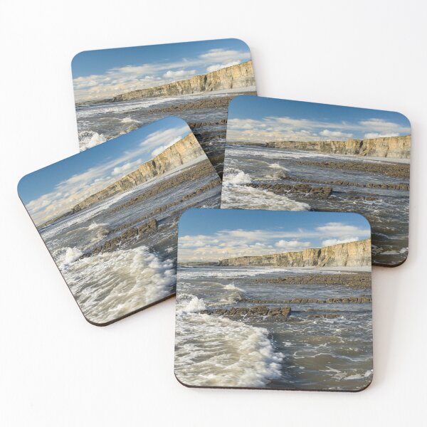 Item preview, Cliffs and Sea at Nash Point Glamorgan Coast Wales designed and sold by Cameranick.