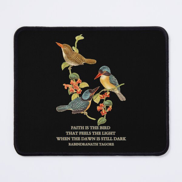 Item preview, Faith Is The Bird Rabindranath Tagore Quote Birds On Branch Illustration designed and sold by Quote Gallery.