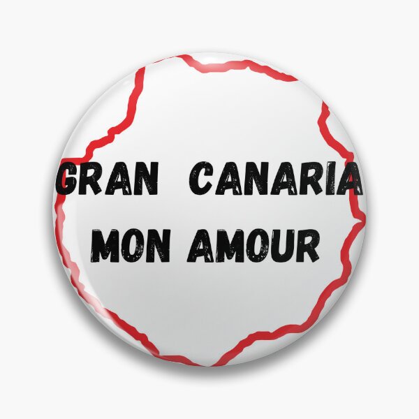 Item preview, Red-coloured contour of island of Gran Canaria with the inscription 'I love Gran Canaria'. designed and sold by coffeeflavour.