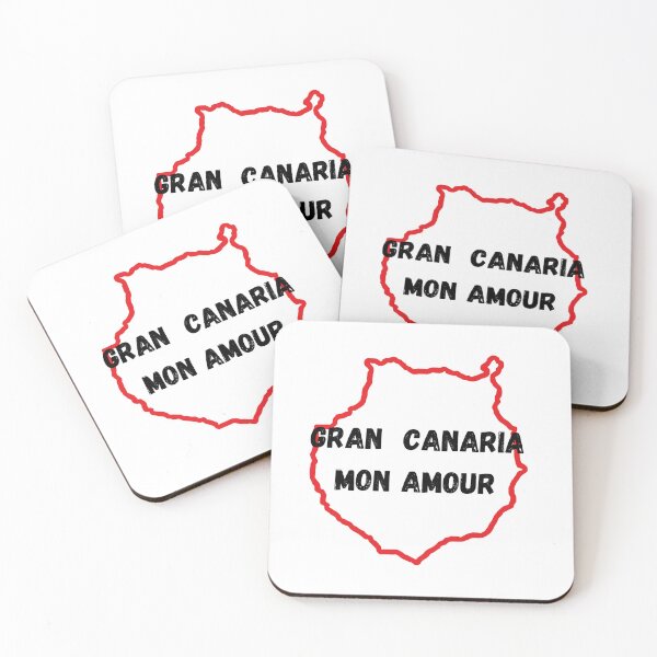 Item preview, Red-coloured contour of island of Gran Canaria with the inscription 'I love Gran Canaria'. designed and sold by coffeeflavour.