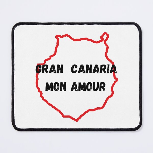 Item preview, Red-coloured contour of island of Gran Canaria with the inscription 'I love Gran Canaria'. designed and sold by coffeeflavour.