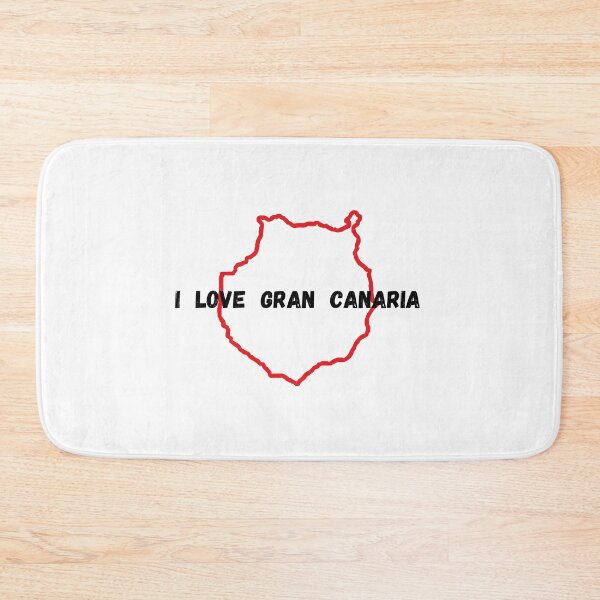 Item preview, Red-coloured contour of island of Gran Canaria with the inscription 'I love Gran Canaria' designed and sold by coffeeflavour.