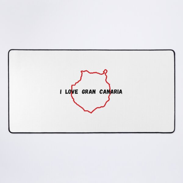 Item preview, Red-coloured contour of island of Gran Canaria with the inscription 'I love Gran Canaria' designed and sold by coffeeflavour.