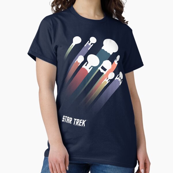 Item preview, Star Trek United Federation Pastel Rainbow Spaceships  designed and sold by FifthSun.