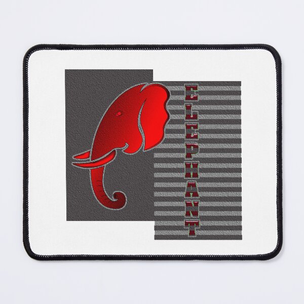Item preview, Elephant's head on black wall designed and sold by Bigrow.