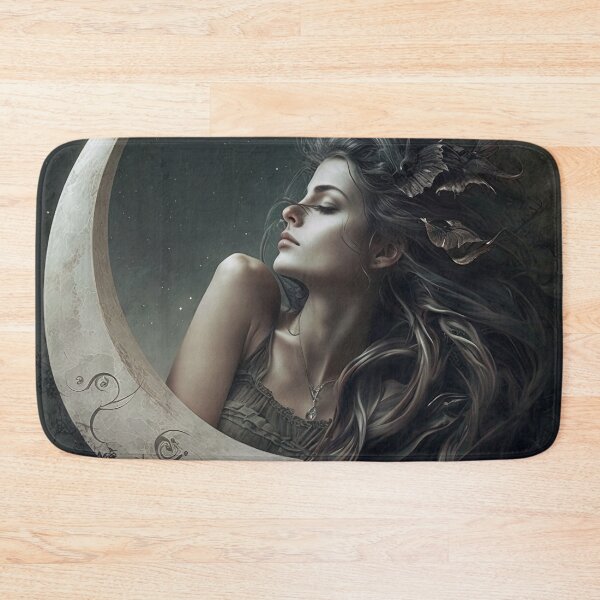 Item preview, Woman and A Crescent Moon designed and sold by Juliascutecornr.
