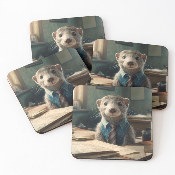 Item preview, Cute office worker otter designed and sold by SmileCatalysts.