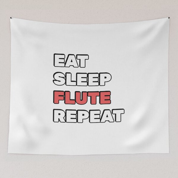 Item preview, Eat Sleep Flute Repeat  - Flute Instructor designed and sold by Inspirationmotivation.