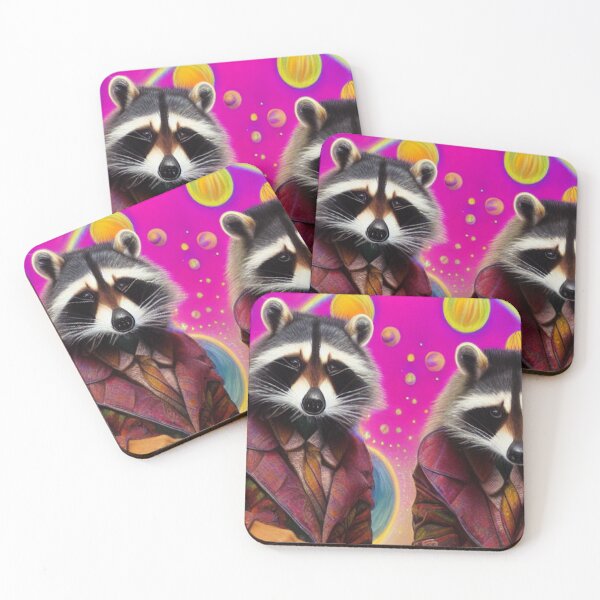 Item preview, Trippy raccoons in suits designed and sold by AIArtisty.