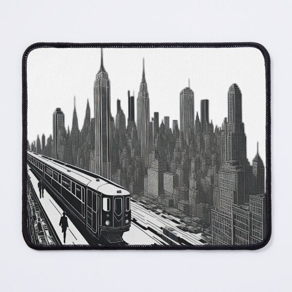 Item preview, New York subway - NYC Subway Black and white designed and sold by MayaDelaye.