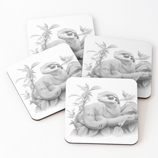 Item preview, Black and White Snake drawing designed and sold by Pencil-Art.