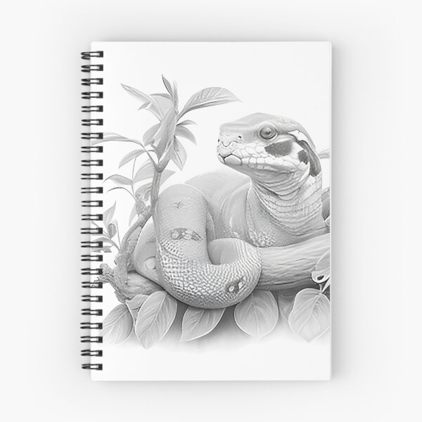 Item preview, Black and White Snake drawing designed and sold by Pencil-Art.