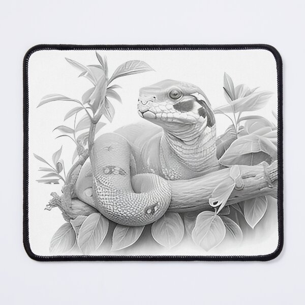 Item preview, Black and White Snake drawing designed and sold by Pencil-Art.