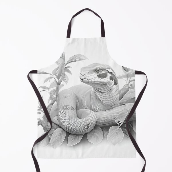 Item preview, Black and White Snake drawing designed and sold by Pencil-Art.