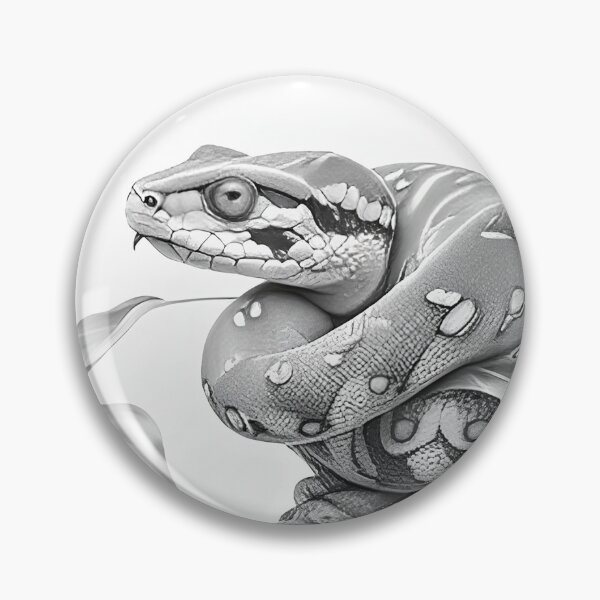 Item preview, Black and White Snake drawing designed and sold by Pencil-Art.