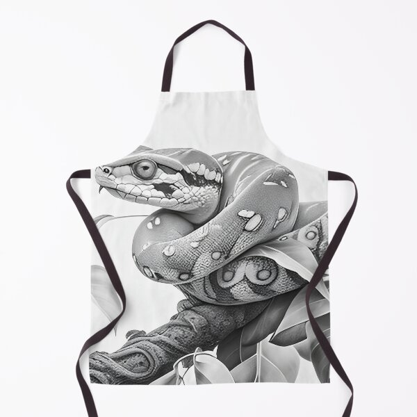Item preview, Black and White Snake drawing designed and sold by Pencil-Art.