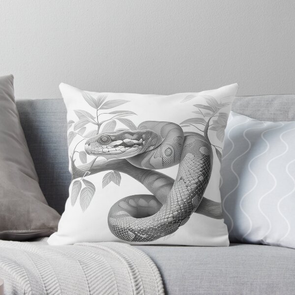 Item preview, Black and White Snake drawing designed and sold by Pencil-Art.