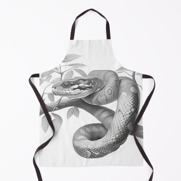 Item preview, Black and White Snake drawing designed and sold by Pencil-Art.