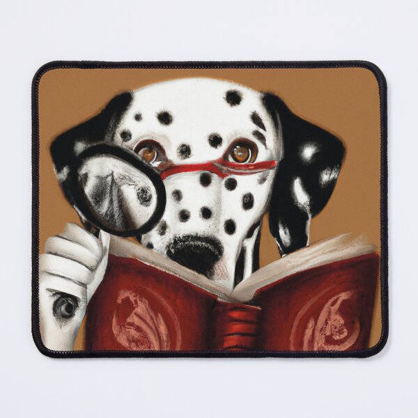 Item preview, A reading dalmatian with a magnifying glass designed and sold by ohsopurposeless.