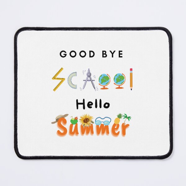 Item preview, Good Bye School Hello Summer - Funny and cute T-Shirts Quotes designed and sold by Designspot2020.