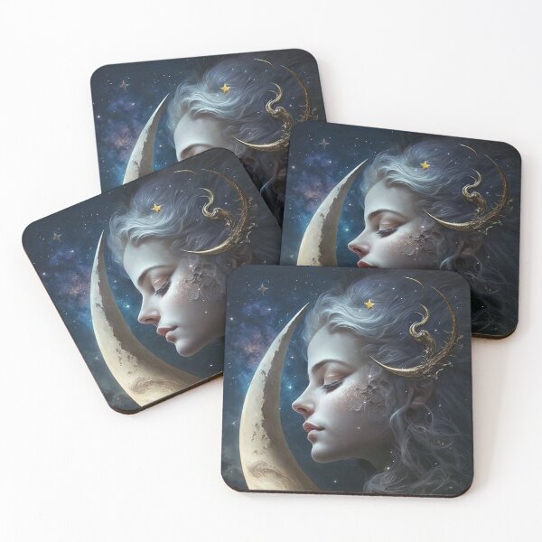Item preview, The Moon Fairy in the Night Sky designed and sold by Juliascutecornr.