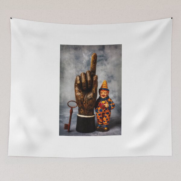 Item preview, Hand And Vintage Clown Toy designed and sold by Garry Gay.