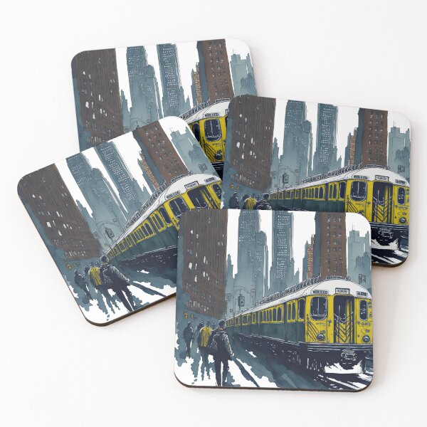 Item preview, New York subway - NYC Subway watercolor designed and sold by MayaDelaye.