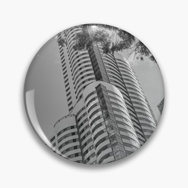 Item preview, Modern building in Puerto Madero, Buenos Aires, Argentina. HDR Black and White Photography. designed and sold by nachodramis.
