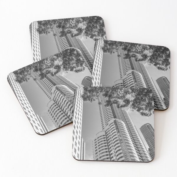 Item preview, Modern building in Puerto Madero, Buenos Aires, Argentina. HDR Black and White Photography. designed and sold by nachodramis.