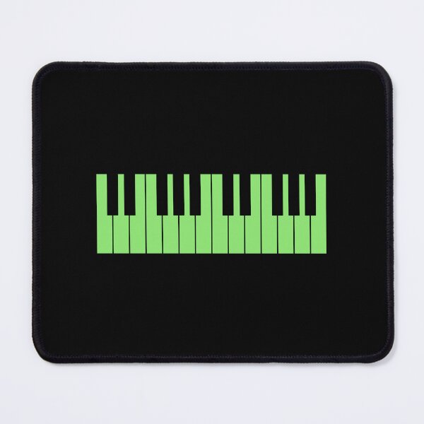 Item preview, Piano keyboard bright green pianist designed and sold by Inspirationmotivation.