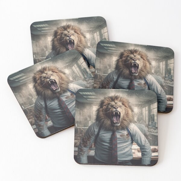 Item preview, Roaring office lion designed and sold by SmileCatalysts.