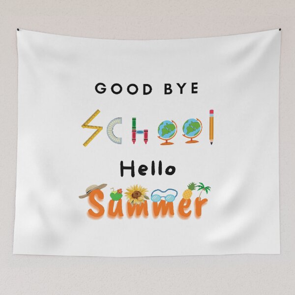 Item preview, Good Bye School Hello Summer - Funny and cute T-Shirts Quotes designed and sold by Designspot2020.