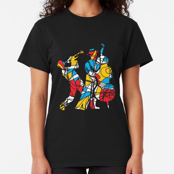 Colorful Abstract Musicians Modern Style Classic T-Shirt