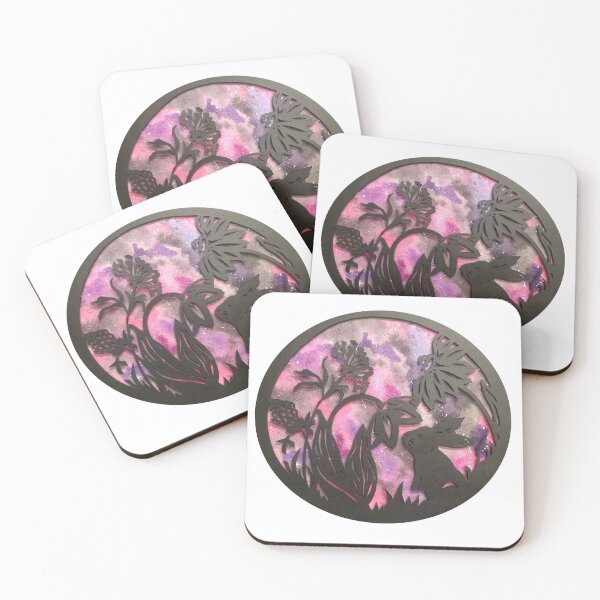 Item preview, Watercolor Card Cut Galaxy Silhouette designed and sold by Sproutopia-Art.