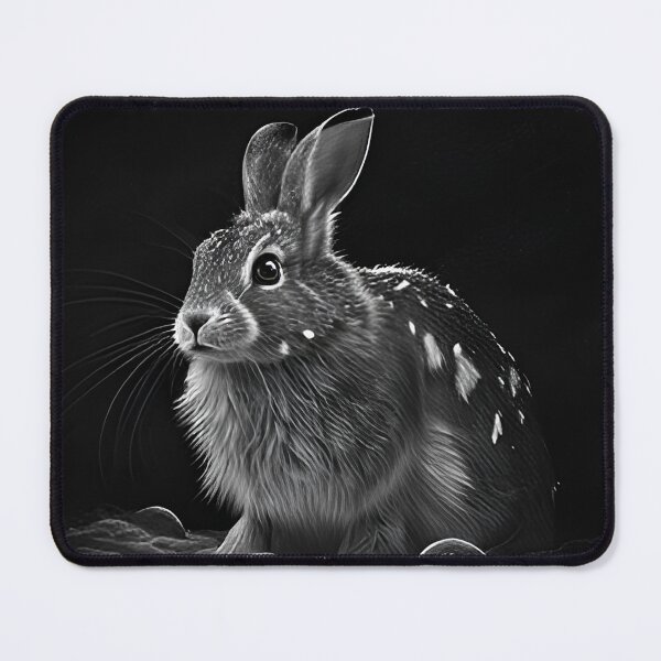 Item preview, Snow Rabbit Black and White designed and sold by Pencil-Art.