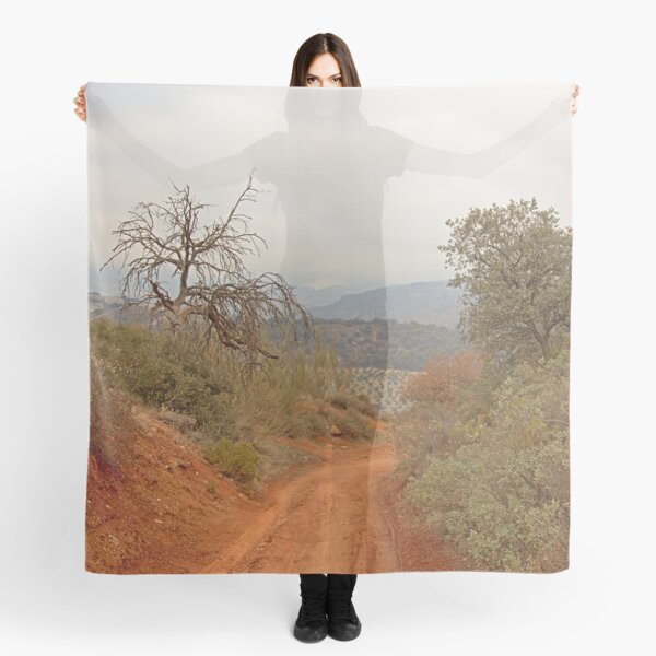 Path towards Granada through Sierra Nevada mountains Scarf