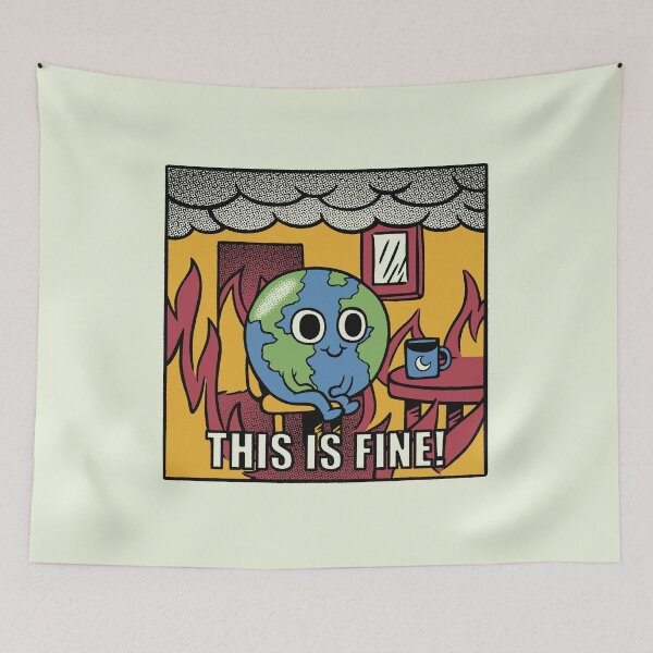 Item preview, Earth It's Fine Room on Fire by Tobe Fonseca designed and sold by Tobe Fonseca®.