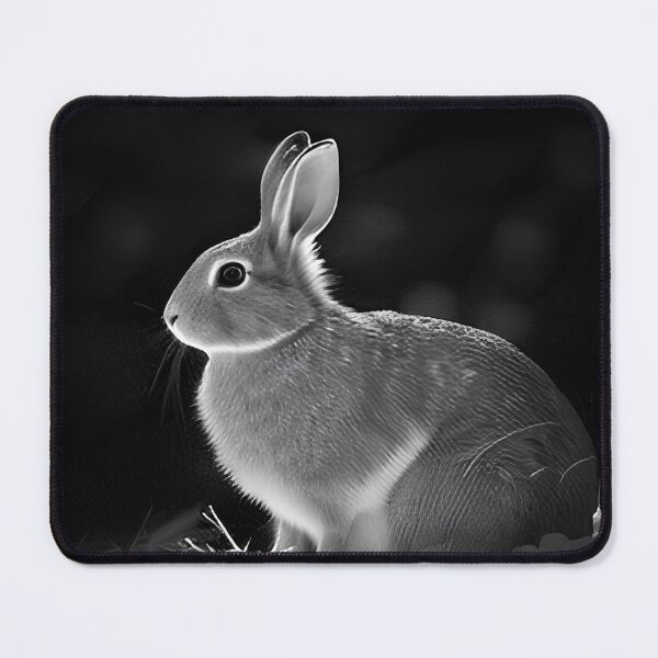 Item preview, Snow Rabbit Black and White designed and sold by Pencil-Art.