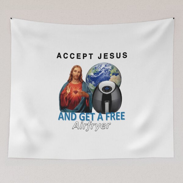 Item preview, Accept Jesus and Get a Free Airfryer designed and sold by DFerraz.