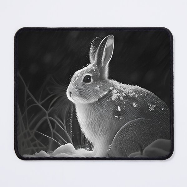 Item preview, Snow Rabbit Black and White designed and sold by Pencil-Art.