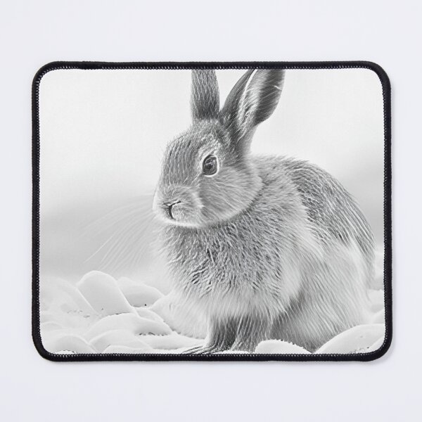 Item preview, Snow Rabbit Black and White designed and sold by Pencil-Art.