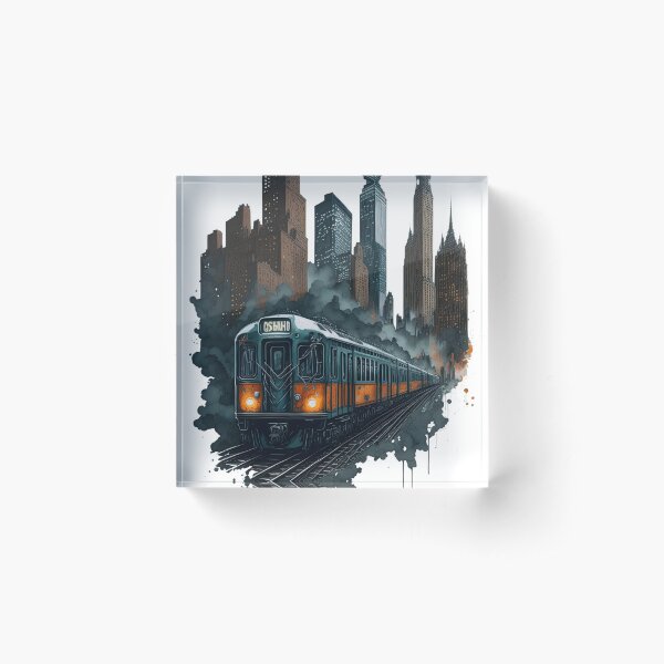 Item preview, New York subway - NYC Subway  Watercolor designed and sold by MayaDelaye.