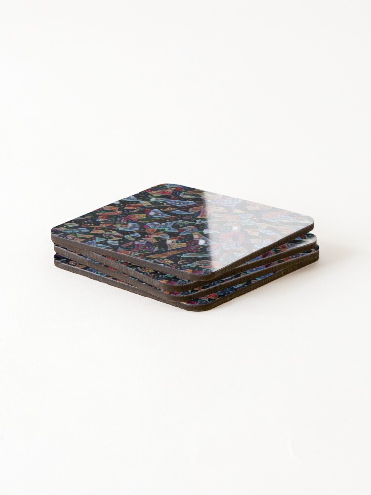 Thumbnail 4 of 5, Coasters (Set of 4), Abstract Pattern designed and sold by Image-Prints.