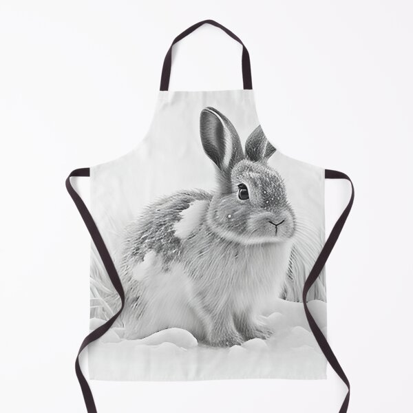 Item preview, Snow Rabbit Black and White designed and sold by Pencil-Art.