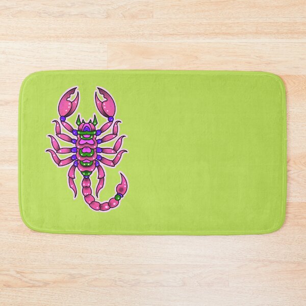 Item preview, Pink scorpion tattoo, neotraditional style designed and sold by weilertsen.