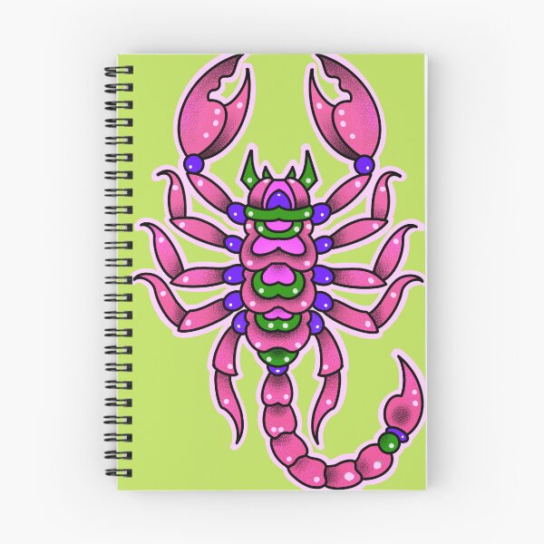 Aperçu de l'œuvre Tatouage de scorpion rose, style néotraditionnel créée et vendue par weilertsen.